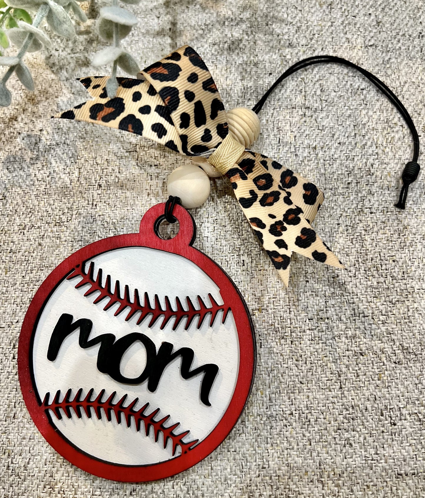 Car Charm/Freshie - Baseball Mom