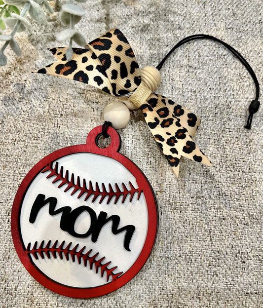 Car Charm/Freshie - Baseball Mom