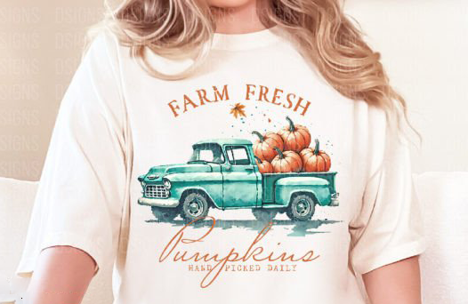 Farm Fresh Pumpkins Truck - T-Shirt