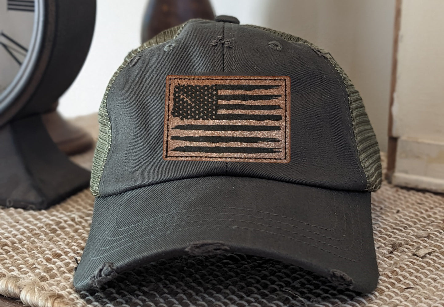 Decky 110 Distressed Relaxed Hat - American Flag