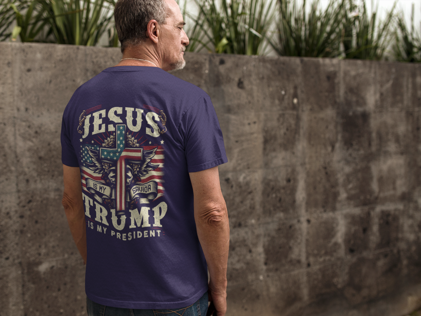 Jesus Is My Savior Trump Is My President Tattoo Style T-Shirt