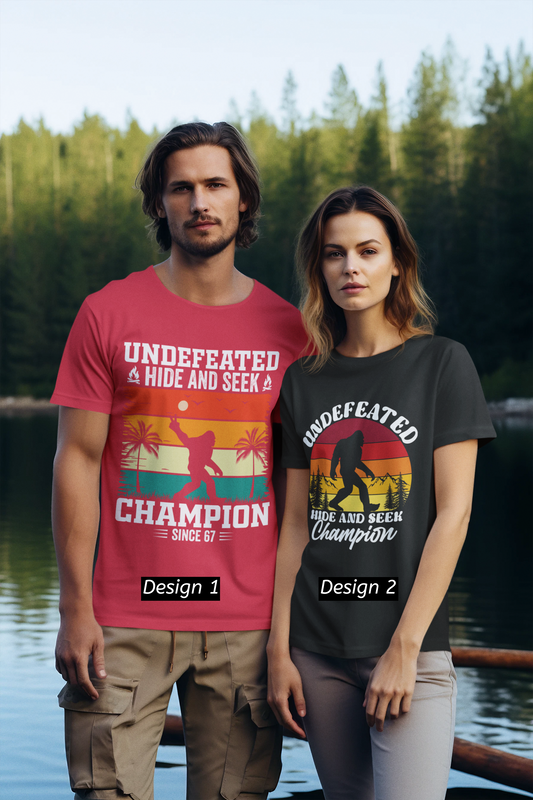 Bigfoot Undefeated Hide and Seek Champion T-Shirt