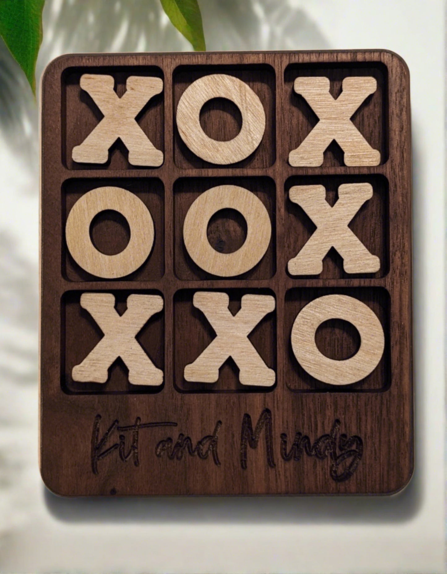 Custom Engraved Tic-Tac-Toe Set