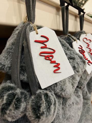 Christmas Stocking Name Tags