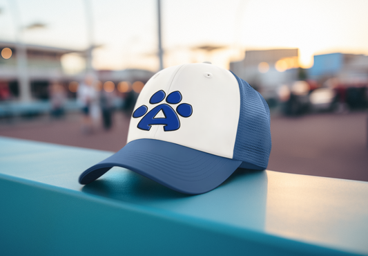 Richardson 112 Trucker Hat -  Alatoona Elementary Paw Print